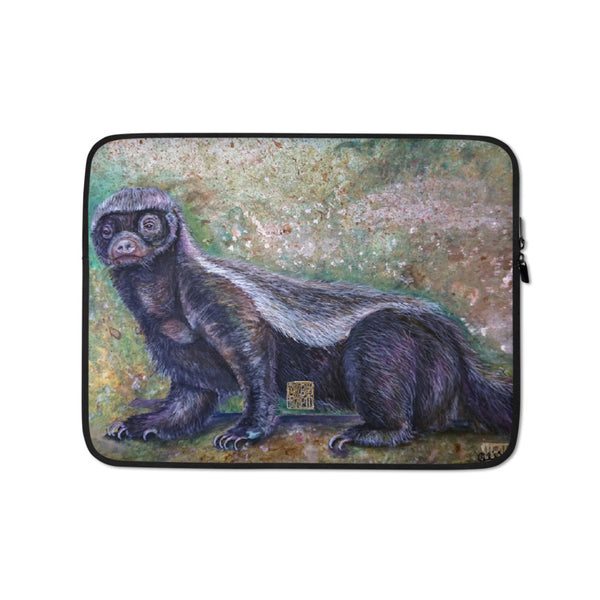 Jambo, Honey Badger, Animal Designer 13"/ 15" Laptop Sleeve Case - alicechanart